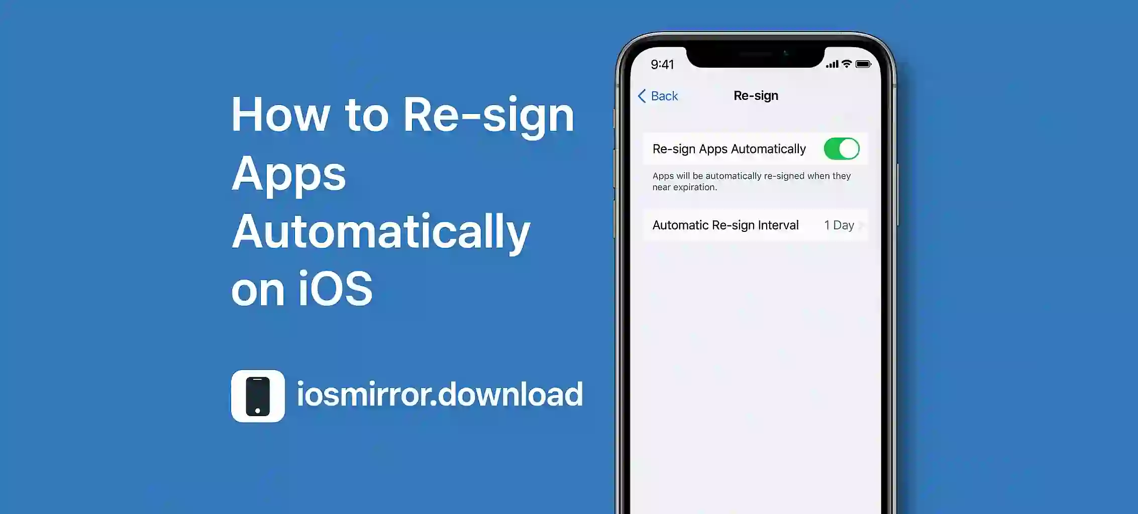 How to Re-sign Apps Automatically on iOS