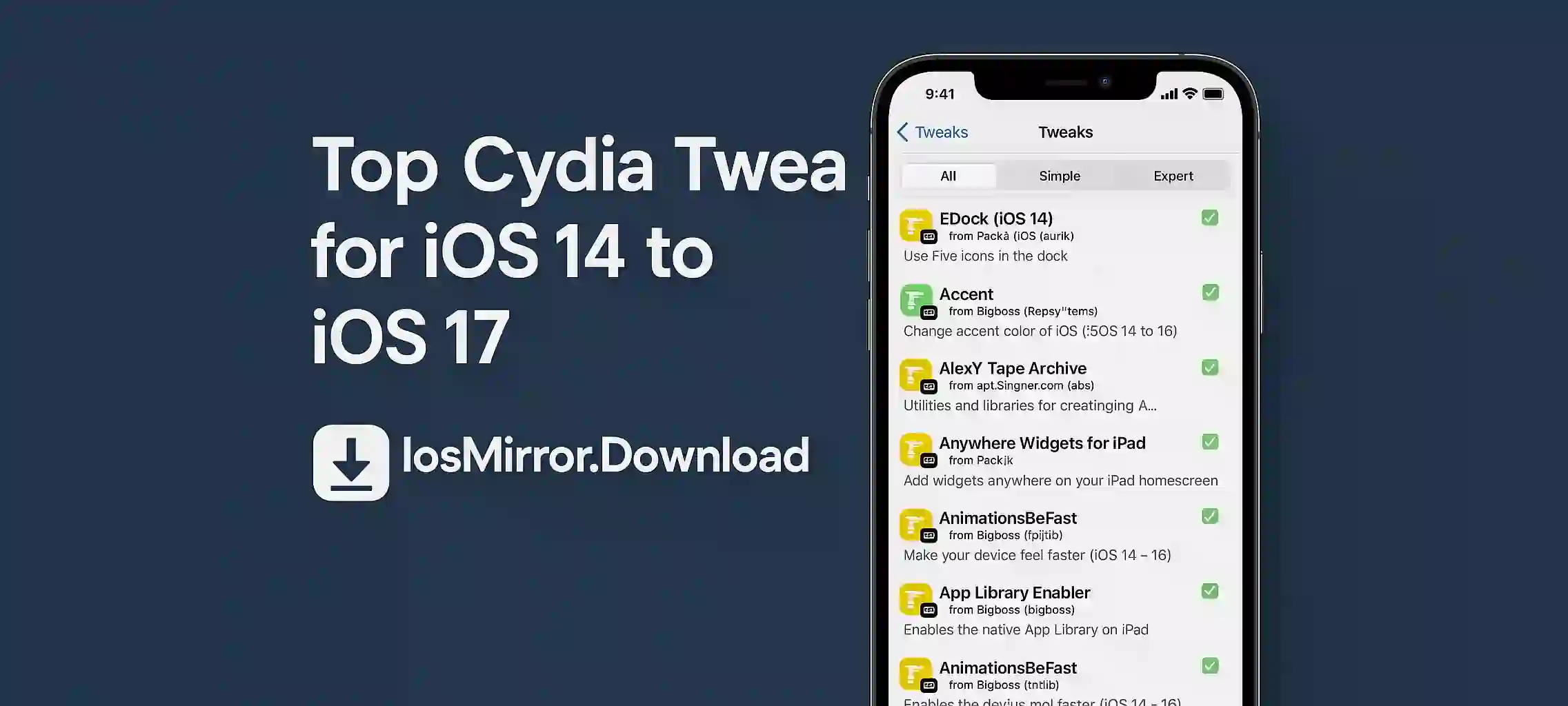 Top Cydia Tweaks for iOS 14 to iOS 17