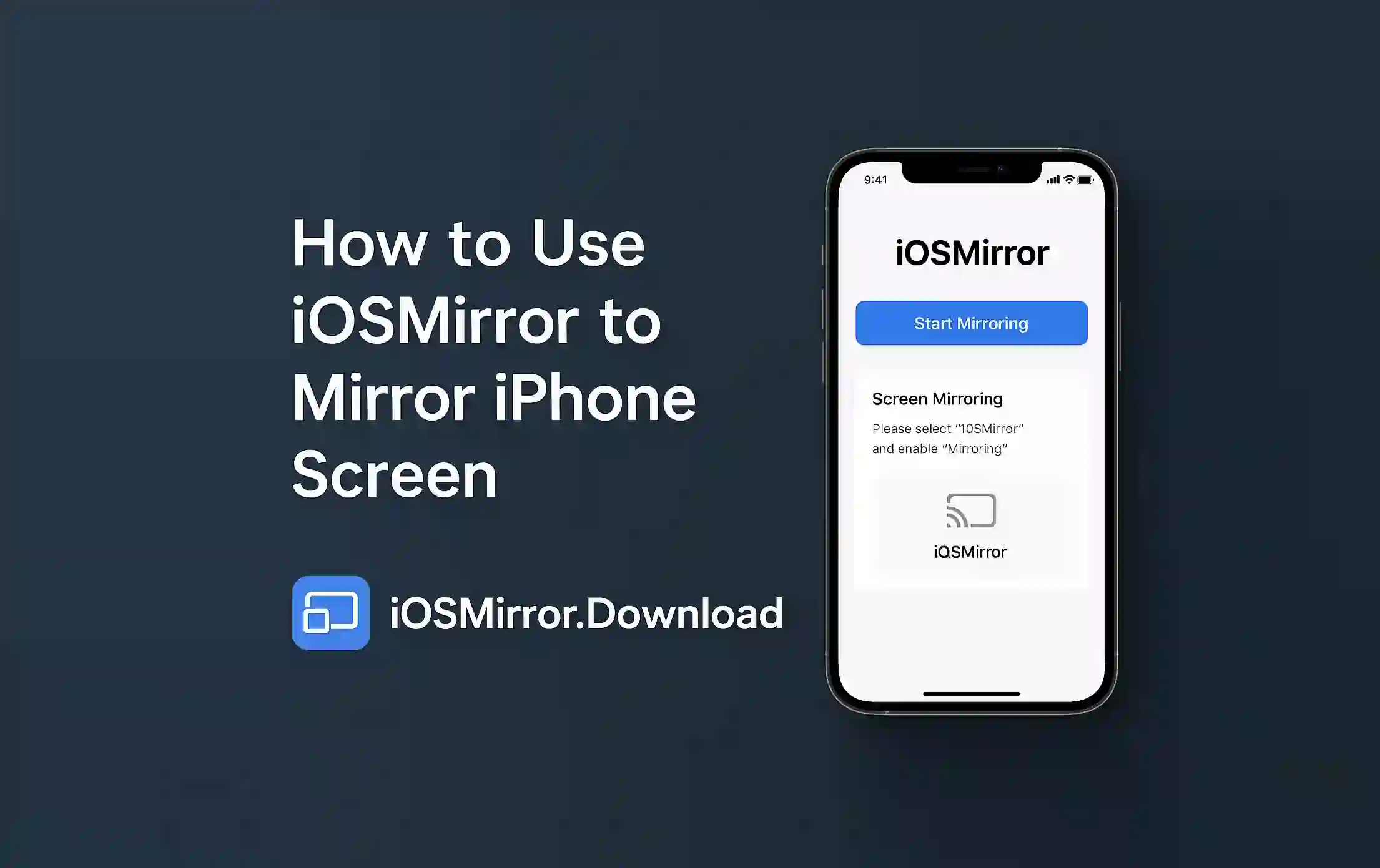 How to Use iOSMirror to Mirror iPhone Screen